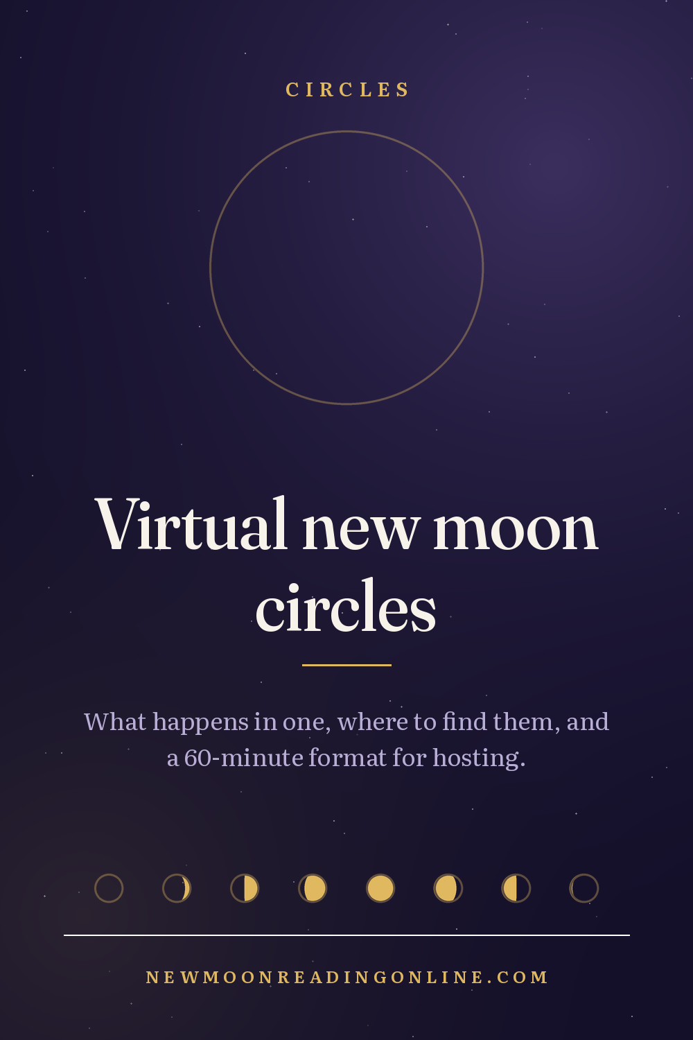 Celebrating the new moon online