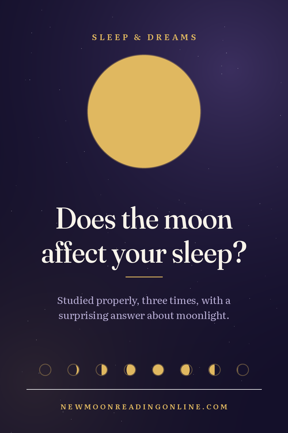 Does the moon affect dreams?