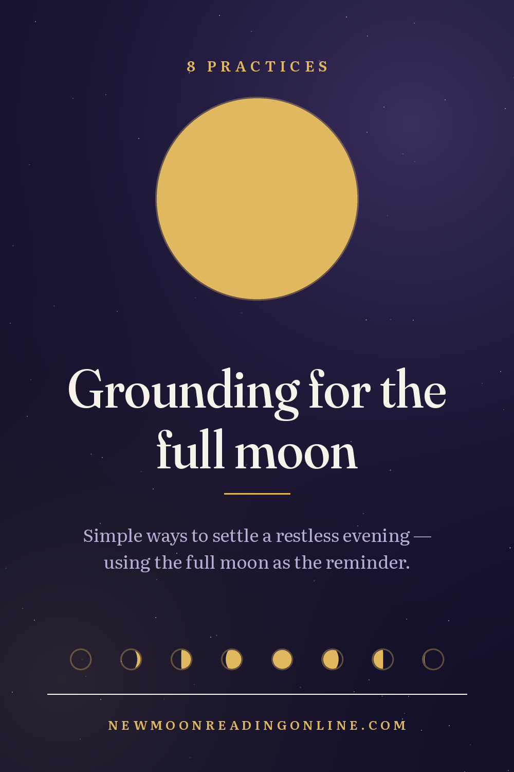 Grounding practices for the full moon