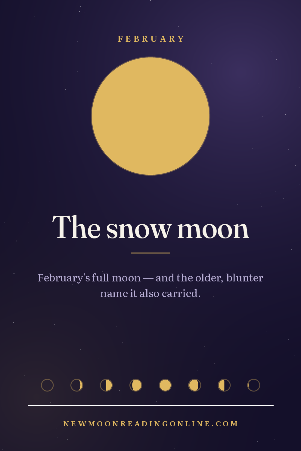 The snow moon