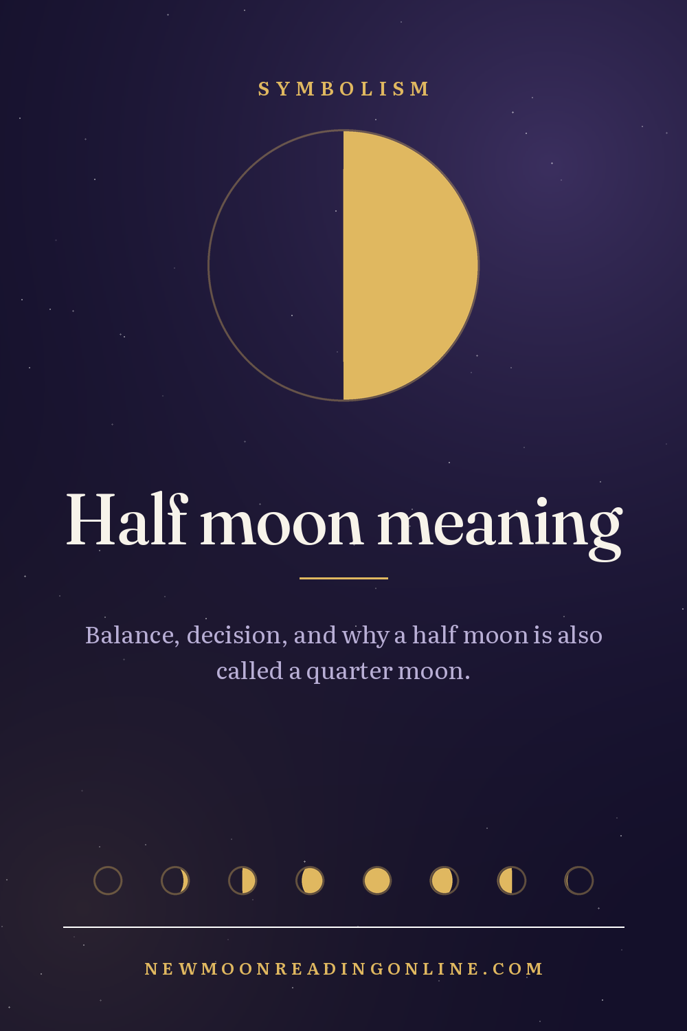 Half moon meaning and symbolism