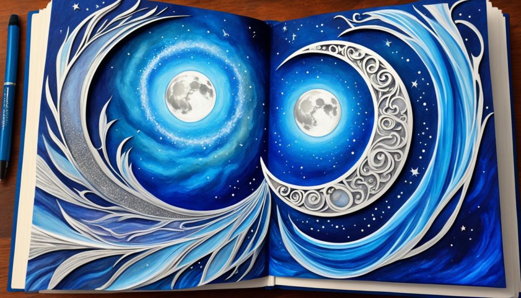 Moon Energy Art Journaling