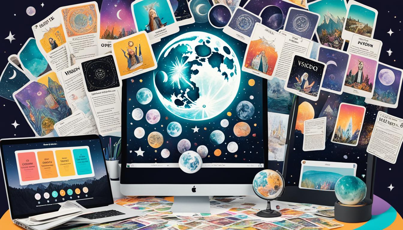 New Moon Reading Online for Creating a Vision Board