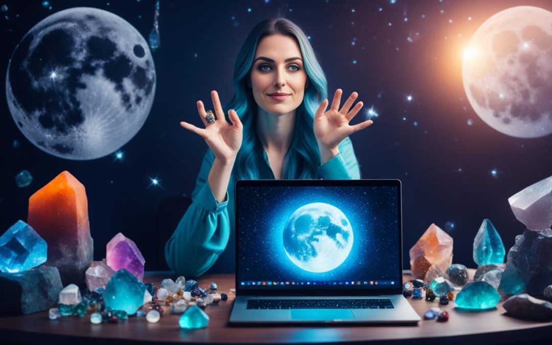 New Moon Reading Online for Setting Intentions with Crystals