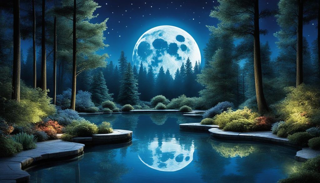 full moon water