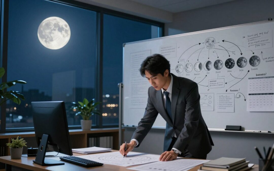 How can I align business goals with lunar rhythms?