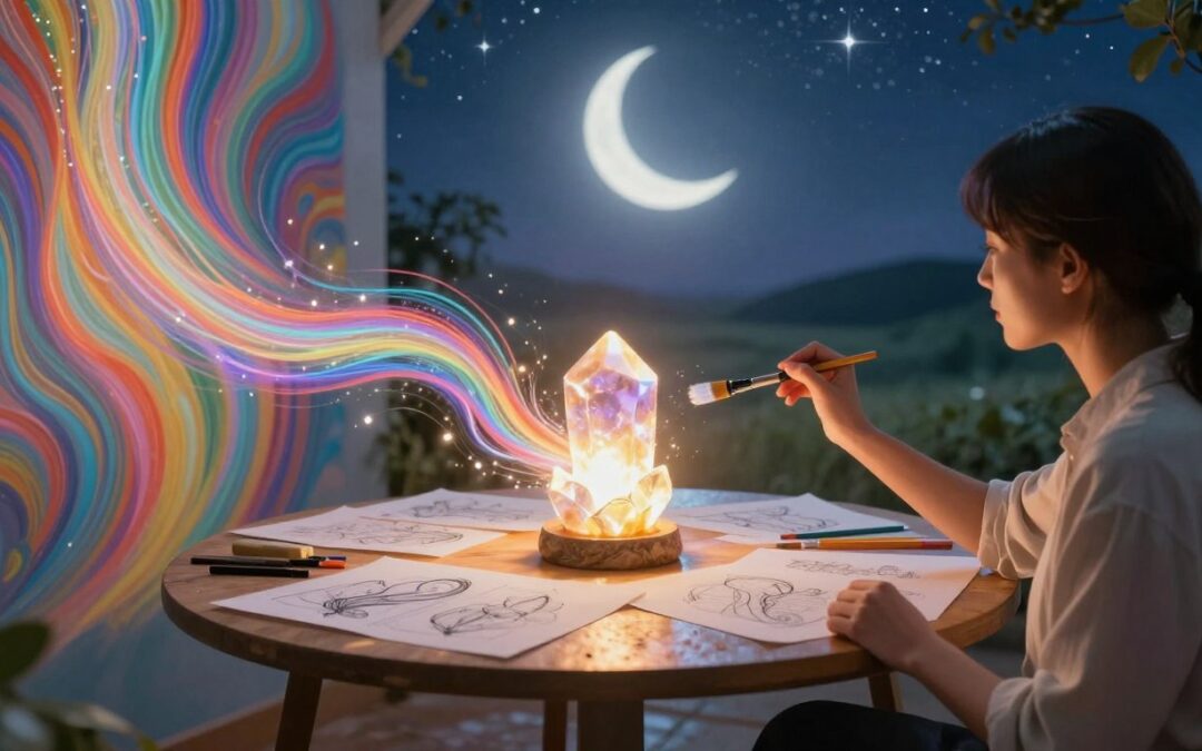 How can I align creativity with waxing energy?