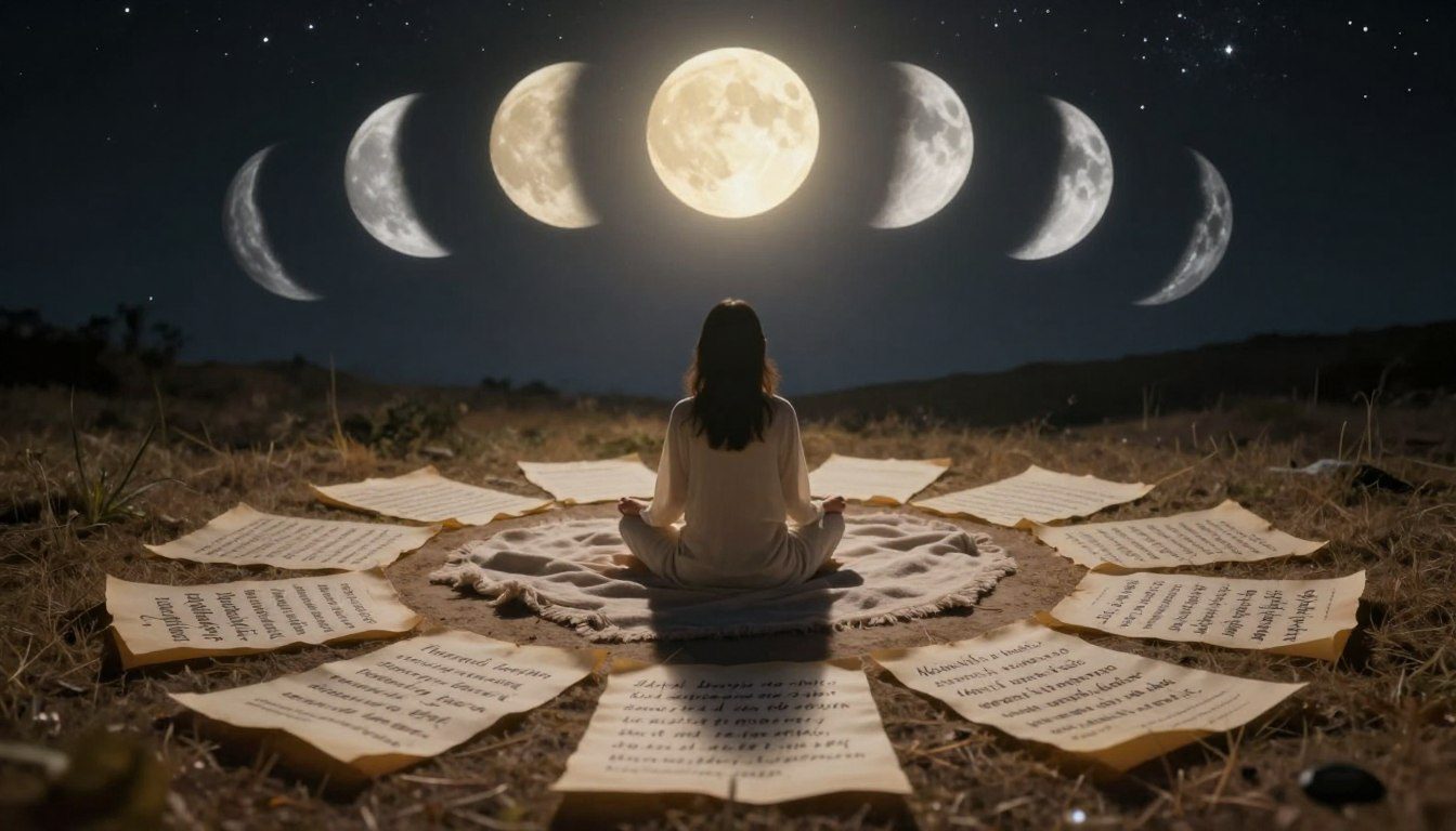 How can I create affirmations for each moon phase?