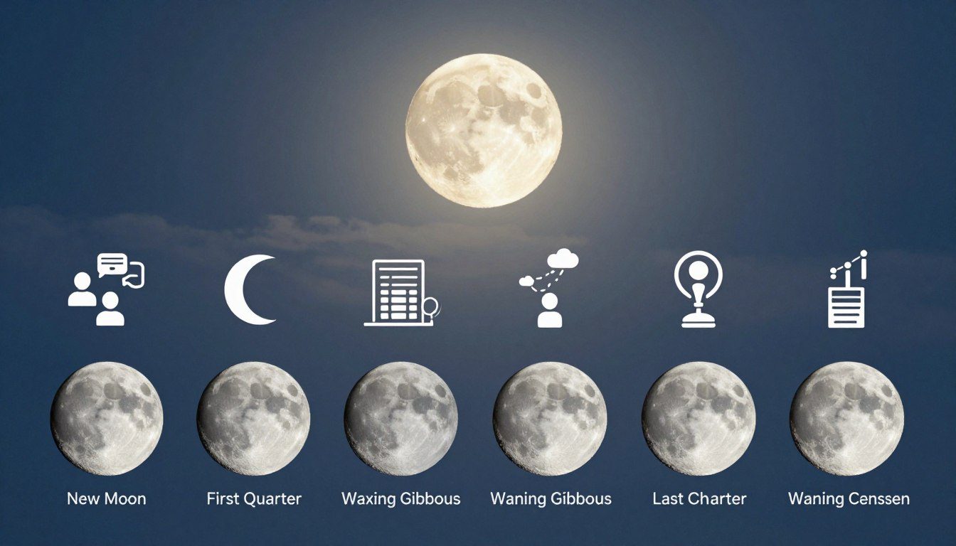 What moon phase supports strategic planning?